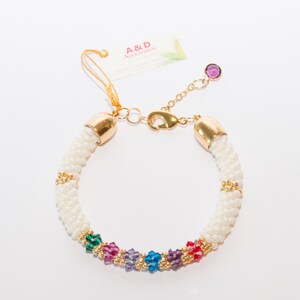 Luxury Beaded Kumihimo Bracelets - Multicolor