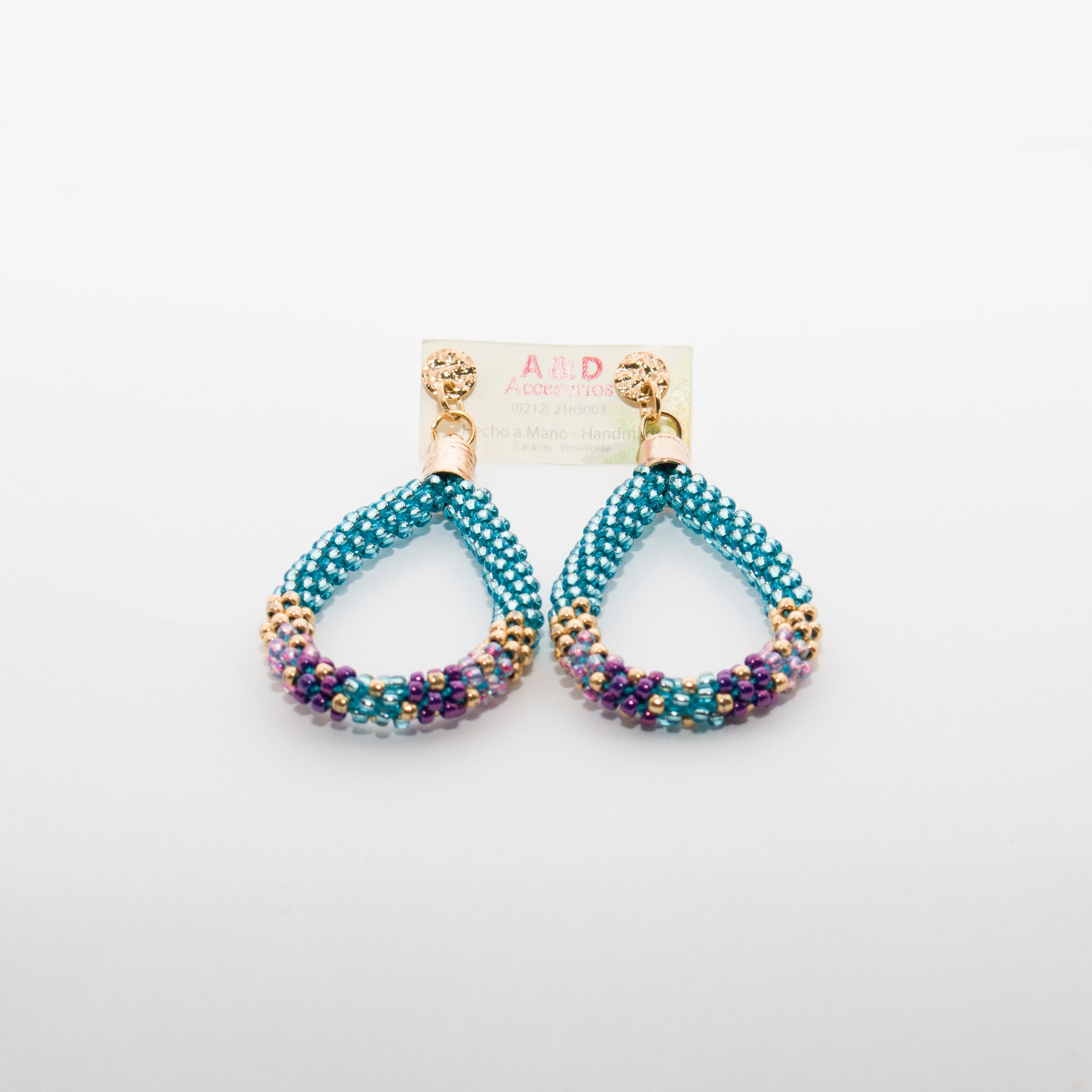 Kumihimo earrings deals