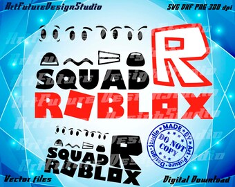 Roblox Svg Etsy - roblox svg roblox squadgoals svg roblox squad svg roblox faces svg roblox silhouette printable cut files svg eps dxf png 300 dpi