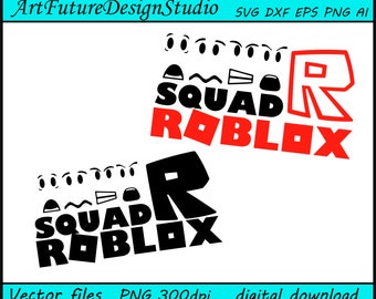 Roblox Silhouette Etsy - roblox svg roblox squadgoals svg roblox squad svg roblox faces svg roblox silhouette printable cut files svg eps dxf png 300 dpi