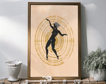 Cosmic Nude Woman - Etsy