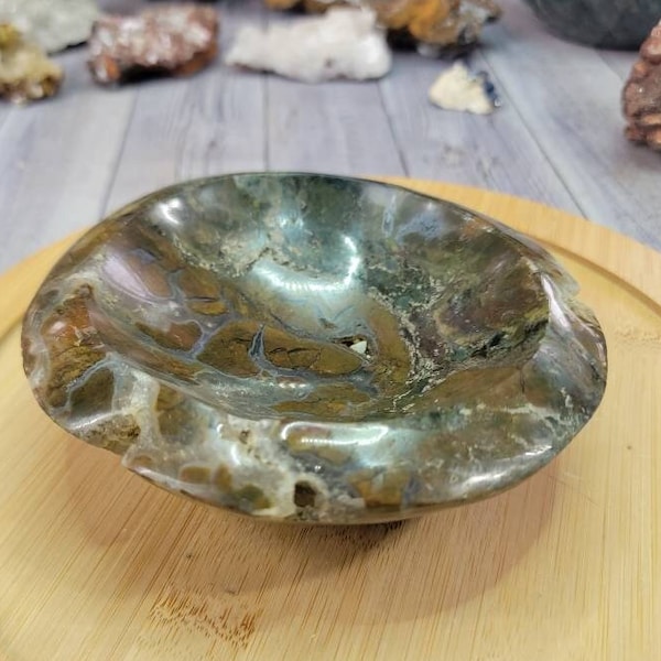 Pretty Ocean Jasper Bowl from Madagascar