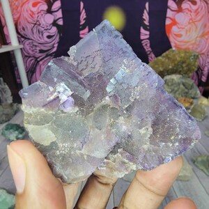 Gorgeous Purple Cube Fluorite Chunk from Mexico