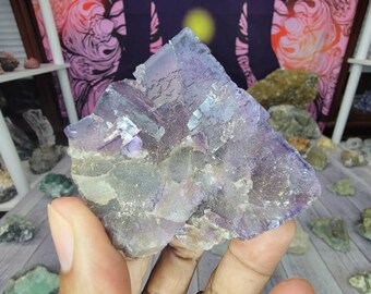 Gorgeous Purple Cube Fluorite Chunk from Mexico