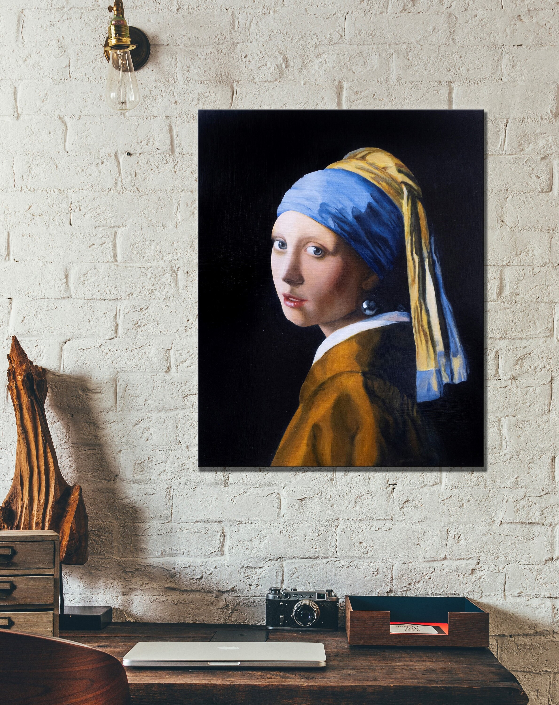 Girl With a Pearl Earring Hand Painted Old Masters Painting Etsy UK