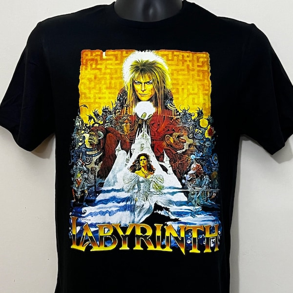 Labyrinth david bowie - 80s fantasy classic movie tee