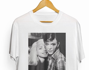 デビー・ハリー＆デヴィッド・ボウイ Tシャツ - 70年代 80年代 レトロTシャツ - ブロンディシャツ