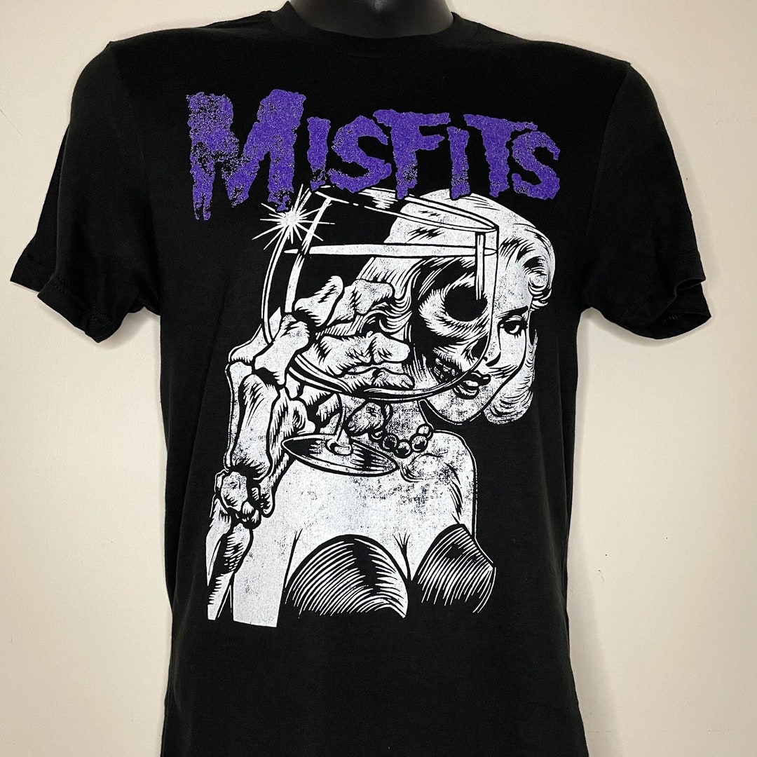 MISFITS ヴィンテージスタイル ブラック T シャツ - ミス MISFITS ヴィンテージスタイル ブラック T シャツ - ミス