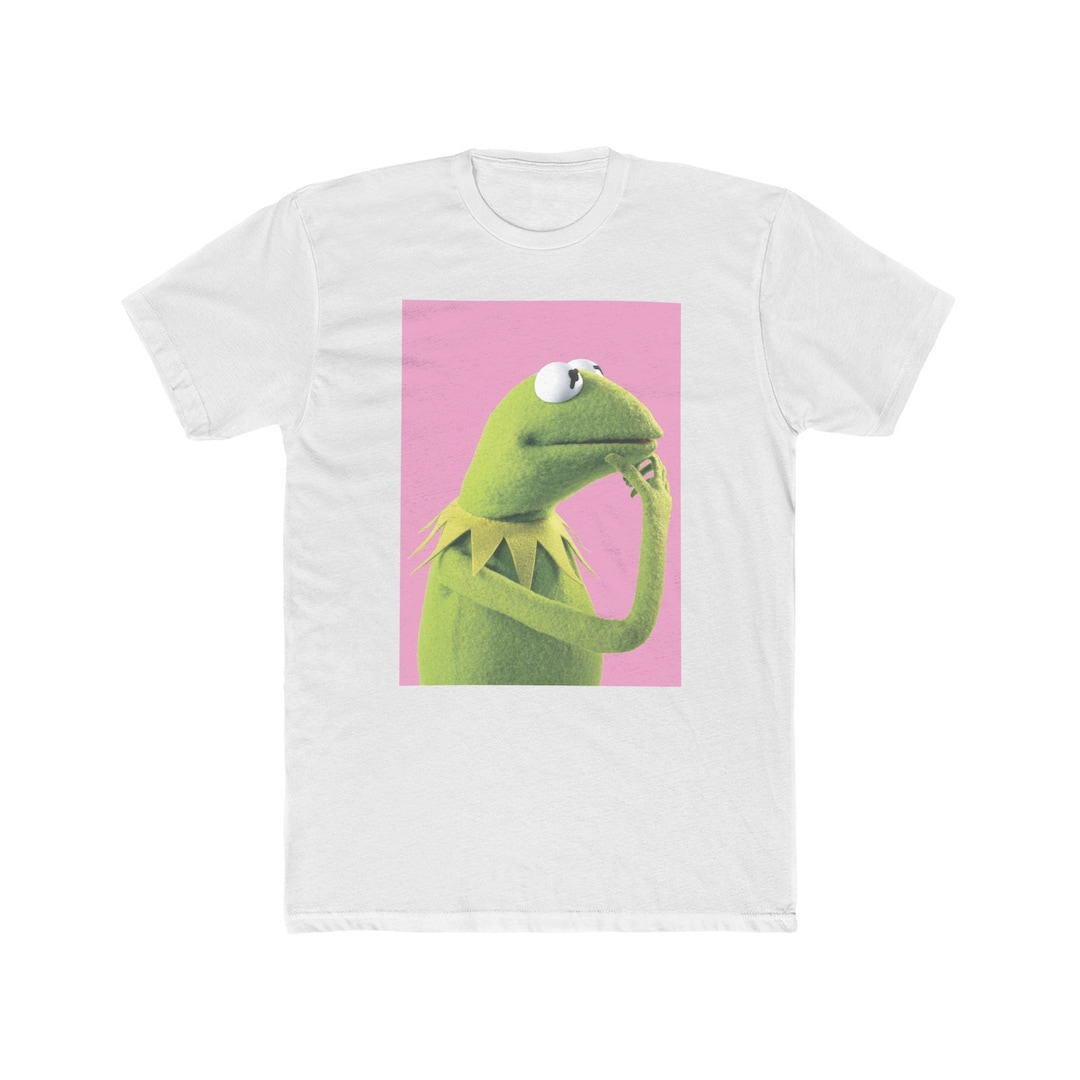 カーミットTシャツ - 考えるカーミットフロッグ - レトロヴィンテージ