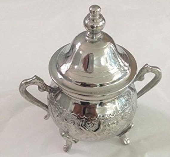 Moroccan Sugar Bowl Container Small for Tea Pot Set Handmade Etsy