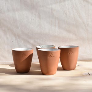 Small Ceramic Wine Cups Set | Artisan Tumblers | Handmade Pottery | Ceramic Cup | Wine Gifts | Tableware | Stoneware | Minimalist Cups