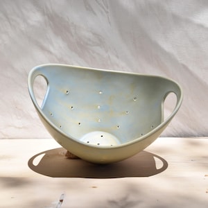 Large Ceramic Strainer | Handmade Pottery | Table Centerpiece | Ceramic Fruit Bowl | Large Bowl | Tableware | Kitchen Decor | Greek Ceramics