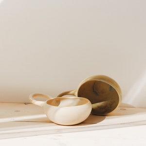 Handmade Stoneware Soup Bowls Set: Ancient Greek Inspired Bowls with Handles