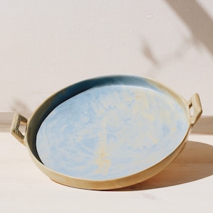 Ceramic Serving Platter | Platters And Trays | Tea Tray | Pottery And Ceramics | Ceramic Plates  | Tableware | Stoneware |  Large Platter