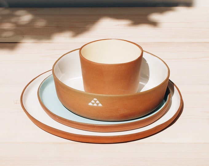 Ceramic Dinner Plates | Handmade Pottery | Ceramic Plates and Cups Set | Dinnerware Sets | Plate Sets | Tableware Set | Modern Ceramics