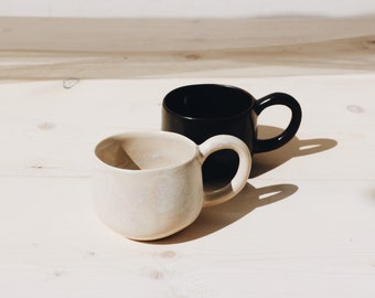 Ceramic Mug Set Of 2 | Pottery Mugs Handmade | Coffee Mugs | Stoneware Mug | Wide Mug | Ceramics |  | Tea Mug | Large Mug | Ceramics