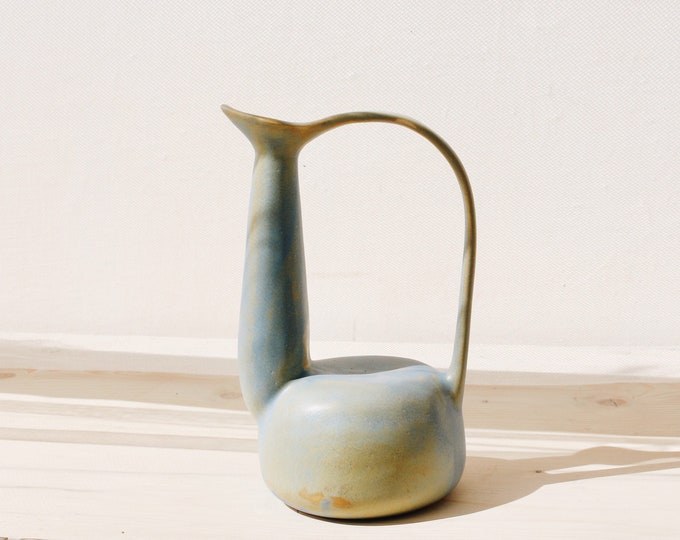 Keramik-Olivenölkrug | Handgefertigte Keramik | Geschirr | Ölgefäß | Ölausgießer | Keramik | Minimalistisch | Küchendekor | Krüge