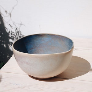 X-Large Ceramic Salad Bowl | Fruit Bowl | Ceramics and Pottery | Handmade Ceramic Bowl | Serving Bowl | Glazed Pottery | Centerpieces, Home