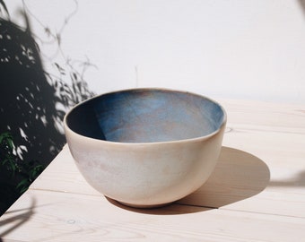 X-Large Ceramic Salad Bowl | Fruit Bowl | Ceramics and Pottery | Handmade Ceramic Bowl | Serving Bowl | Glazed Pottery | Centerpieces, Home