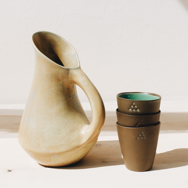 Keramik Wasserkrug | Krug Vase | Keramik Handarbeit | Großer Wasserkrug | Geschirr | Keramik | Trinkgefäß | Haushaltswaren | Keramik Krug