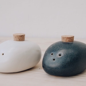 Ceramic Salt and Pepper Shakers Handmade Pottery Salt and Pepper Shakers Tableware Dinnerware Salt and Pepper Set Ceramics image 8