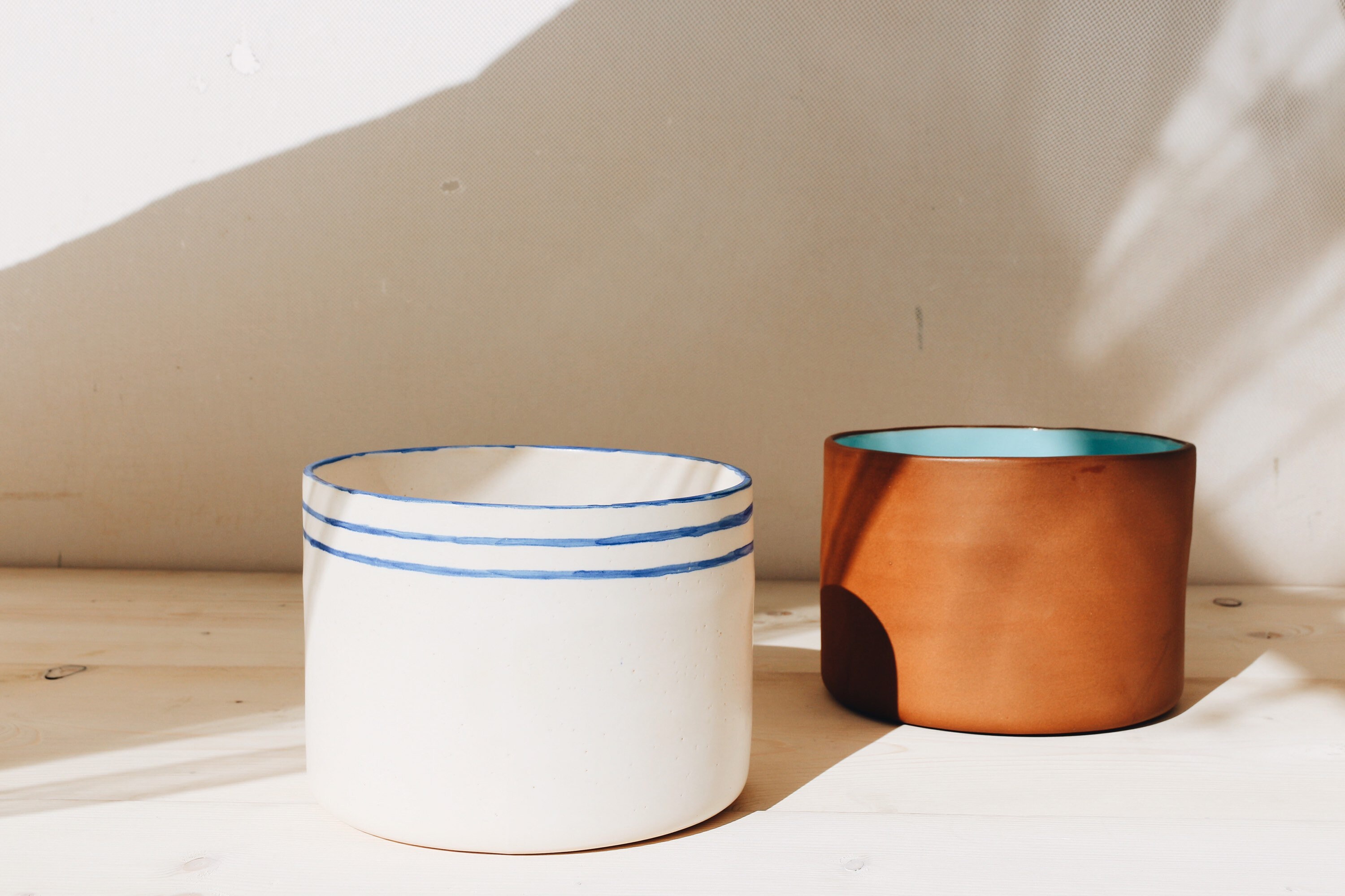 Pot de Plantes en Céramique | Poterie Faite à La Main Planteurs Home Decor Pots Céramique| Grès Mini