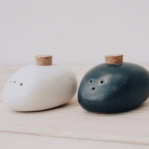 Ceramic Salt and Pepper Shakers Handmade Pottery Salt and Pepper Shakers Tableware Dinnerware Salt and Pepper Set Ceramics image 1