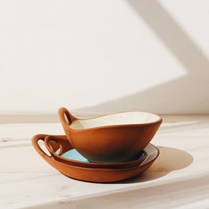 Ceramic Plates and Bowl Set | Ceramics Pottery | Plate Set | Tableware | Ceramics | Stoneware | Minimalist | Pottery Bowl | Stackable Plates