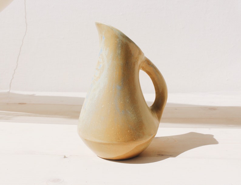 Ceramic Water Pitcher Pitcher Vase Ceramics Handmade Large Water Jug Tableware Ceramics Drinkware Homeware Pottery Pitcher image 3