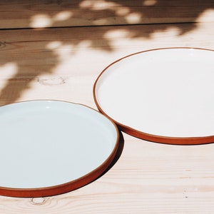 Colorful Ceramic Plates Set Mix and Match Plates Handmade Ceramics Handmade Pottery Tableware Set Dinnerware Statement Plate Set image 2