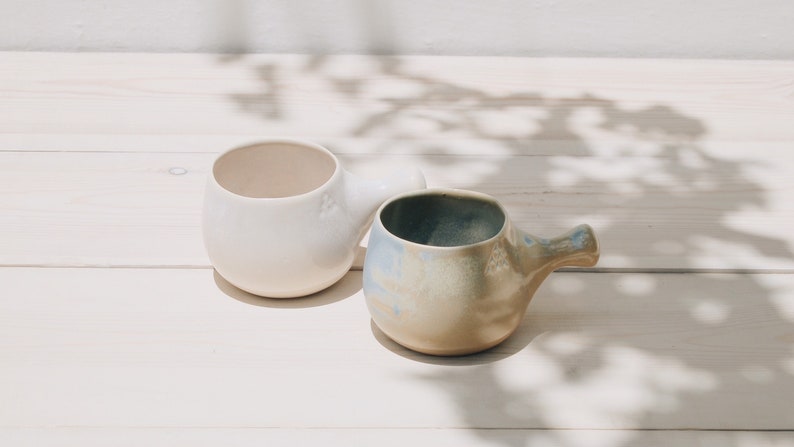 Large Ceramic Mug Set of 2 Coffee Mugs Tea Mug Handmade Ceramics Handmade Pottery Large Mug Pottery Mugs Greek Ceramics image 4