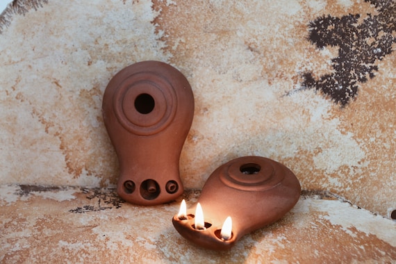 セラミックオイルランプ | 古代ギリシャ陶器のレプリカ | セラミック