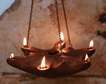 Badekar forfriskende picnic Ceramic Hanging Oil Lamp Ancient Greek Oil Lamp Ancient - Etsy