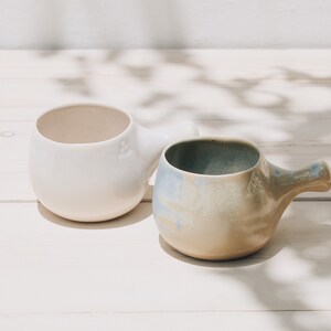 Large Ceramic Mug Set of 2 Coffee Mugs Tea Mug Handmade Ceramics Handmade Pottery Large Mug Pottery Mugs Greek Ceramics image 2