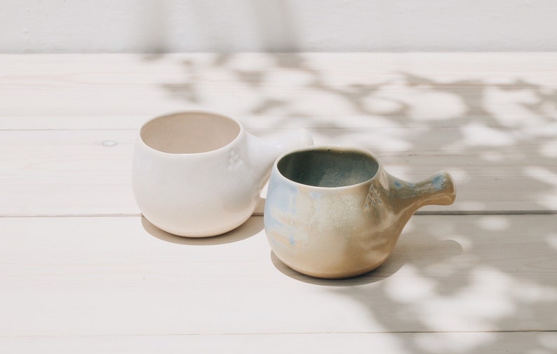Large Ceramic Mug Set of 2 Coffee Mugs Tea Mug Handmade Ceramics Handmade Pottery Large Mug Pottery Mugs Greek Ceramics image 2