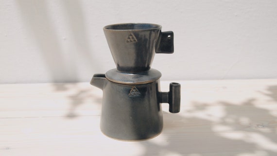 Stoneware Pour Over Coffee Maker Modern Coffee Dripper Manual Pour
