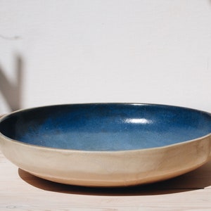X-Large Ceramic Serving Bowl Fruit Bowl Ceramics and Pottery Handmade Ceramic Bowl Serving Bowl Greek Pottery Centerpiece Home image 2