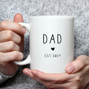 Father's Day gift, mug for new Dad 2024, Dad mug, personalised Dad mug, new Dad, first Father's day, mug for husband, Father's day gift