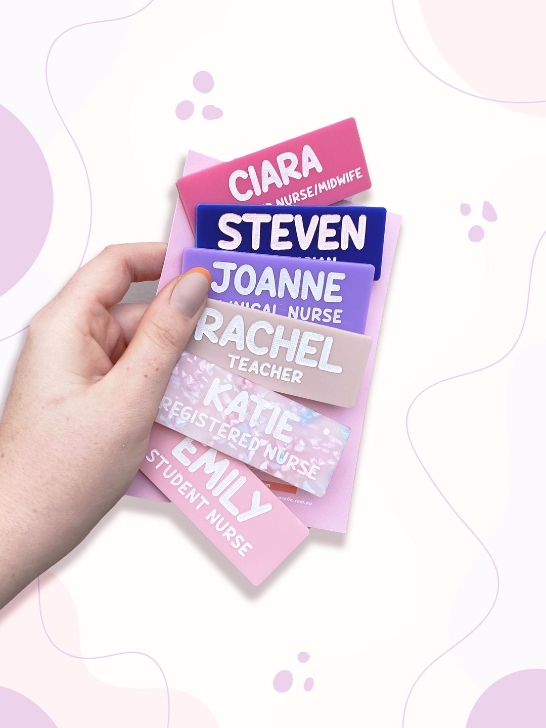 Personalised Work Name Badge, Name Badge for Work, Personalised Name