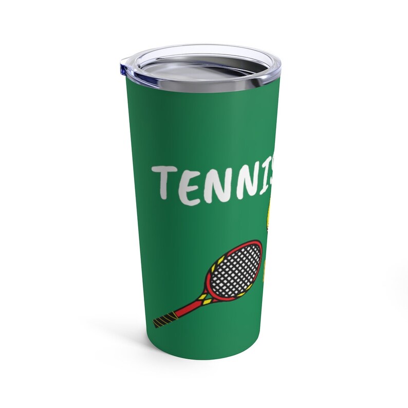 Water and Beverage Cup Sporty /'Tennis is My Game/' Tumbler Tennis Sport Mug