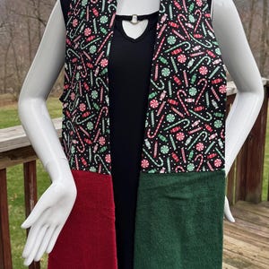 Christmas Candy Kitchen Towel Scarf / Tea Towel Boa / Free Domestic Shipping
