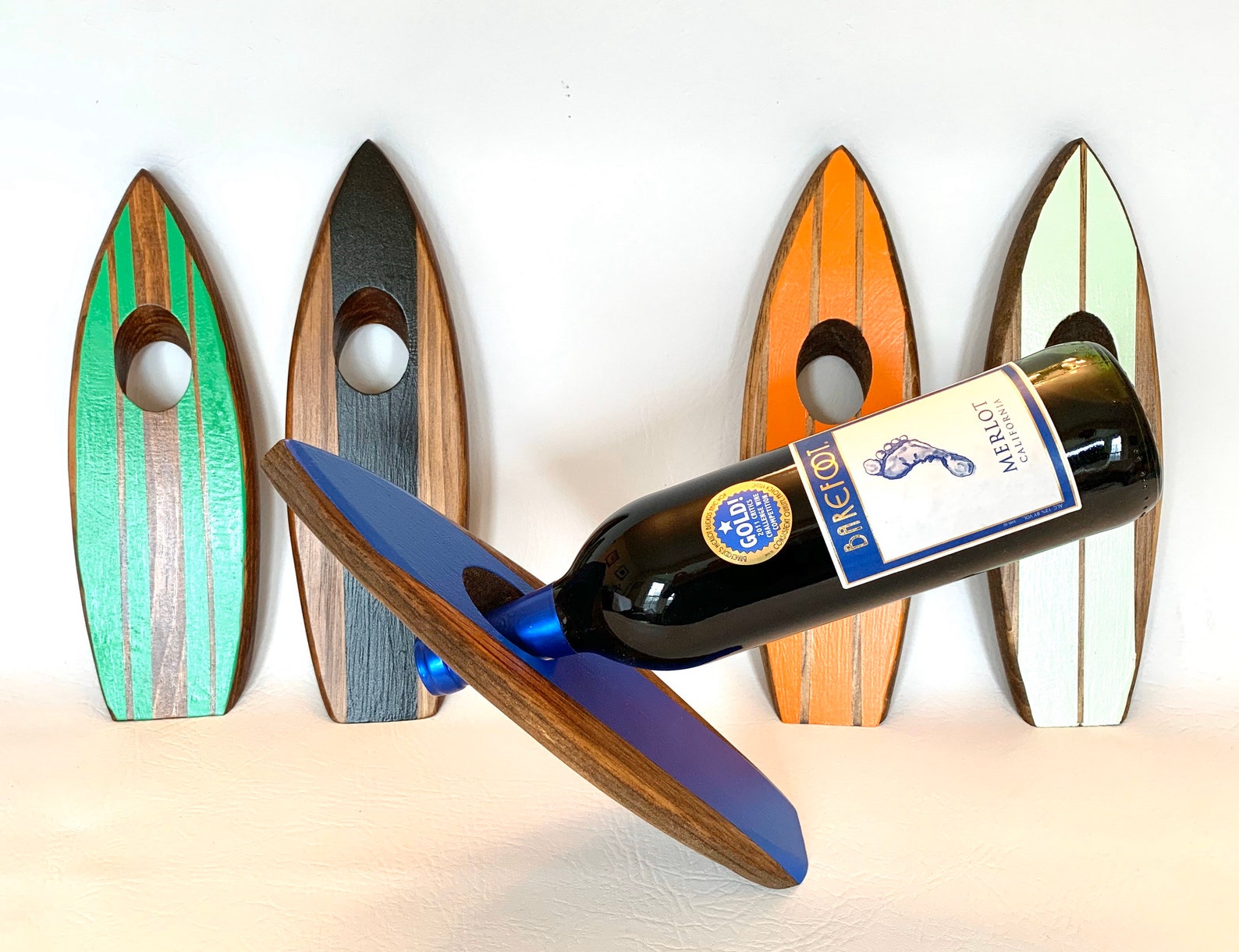 Black Surfboard/SU Paddleboard Floating Bottle Holder Etsy