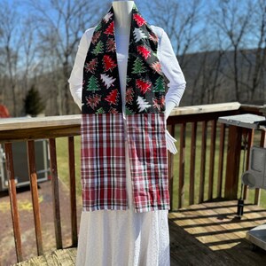 Christmas Tree Kitchen Towel Scarf / Tea Towel Boa / Free Domestic Shipping