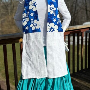 Hawaiian Kitchen Towel Scarf / Tea Towel Boa / Free Domestic Shipping