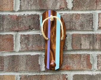Single Flip Flop Coat Hook With a Star Fish Centre Piece and - Etsy