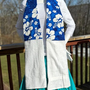 Hawaiian Kitchen Towel Scarf / Tea Towel Boa / Free Domestic Shipping