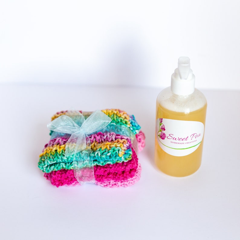 AllNatural Baby Soap and Knitted Wash Clothes Etsy