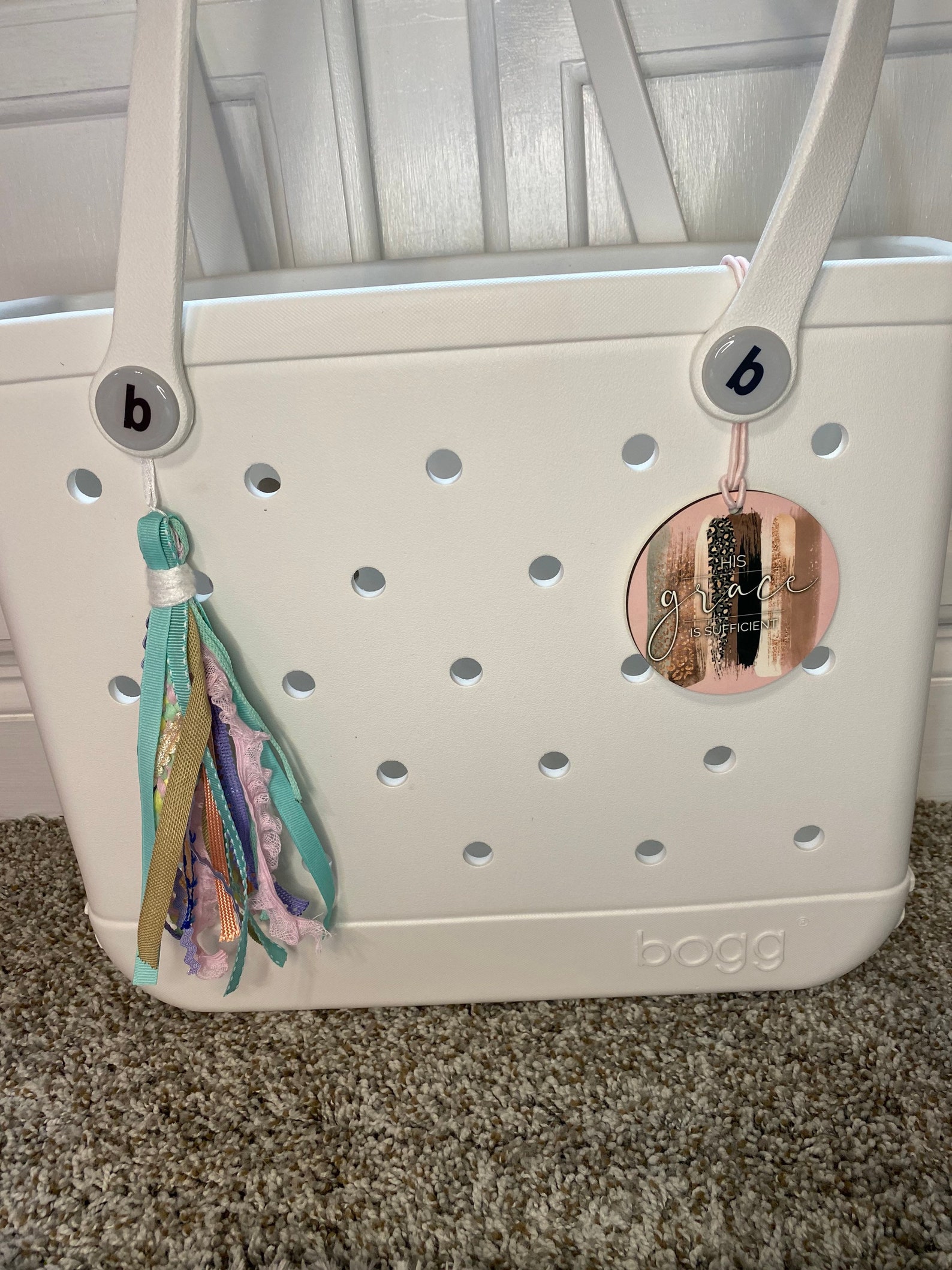 Bogg Bag Tag Monogram Rainbow Starfish Leopard Seahorse Blush Etsy