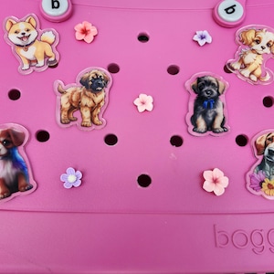 Bogg Bag Charms DOG Charm, Cute, Puppy, Dogs, Dog Lover Charms, One of a Kind, Summer Charms Nurse Bag Beach Bag Pop In Bit