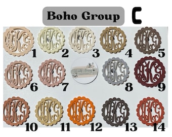 Scalloped Monogram Bogg Bag Tag: Custom Pop-In Charm